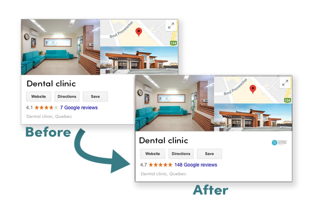 Reviews before after InputKit dental clinic