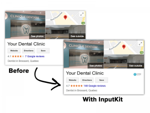 Google review with InputKit